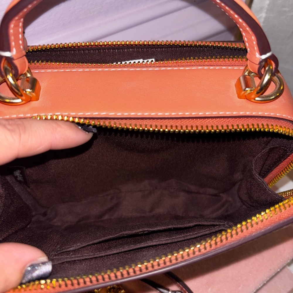 Coach Pink and Purple Butterfly Mini Bag - Picture 3 of 4